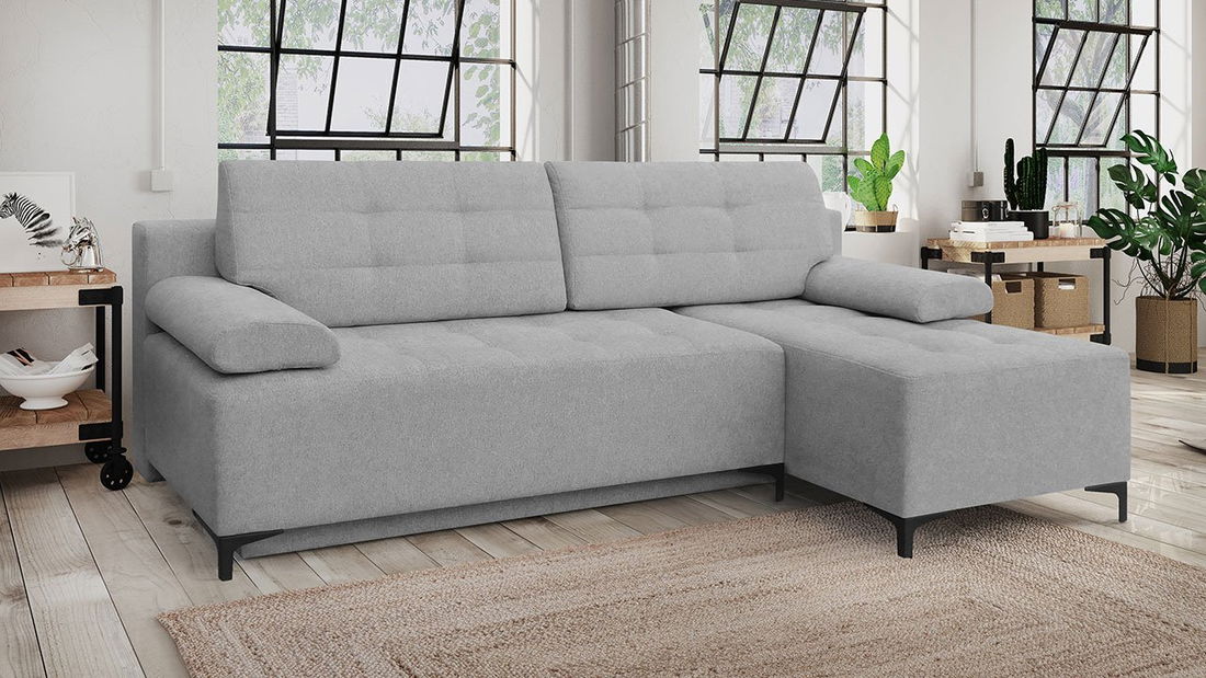 Rohová sedačka Arkadia (sivá) (P) *bazár