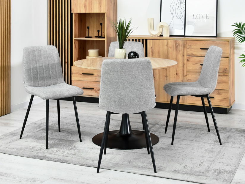 Scaun Mia (gri + negru)