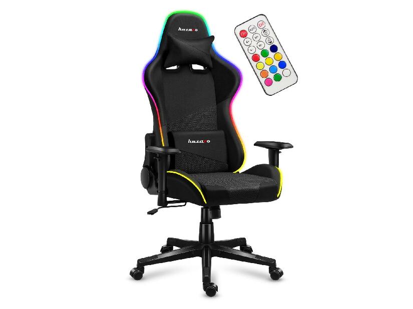 Fotoliu gaming Fusion 6.3 (negru + multicolor) (cu iluminat LED)