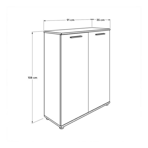 Cipőtároló (cipősszekrény) Tosina 8 (fehér)