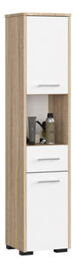 Dulap bucătărie Fulgor 2D 1SZ 1W (stejar sonoma + alb)