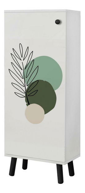 Ormarić za obuću Beside 36 (bijela + crna)