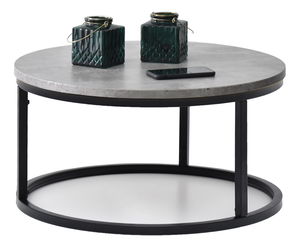 Konferenčný stolík Kolja Stolik S (betón + čierna)