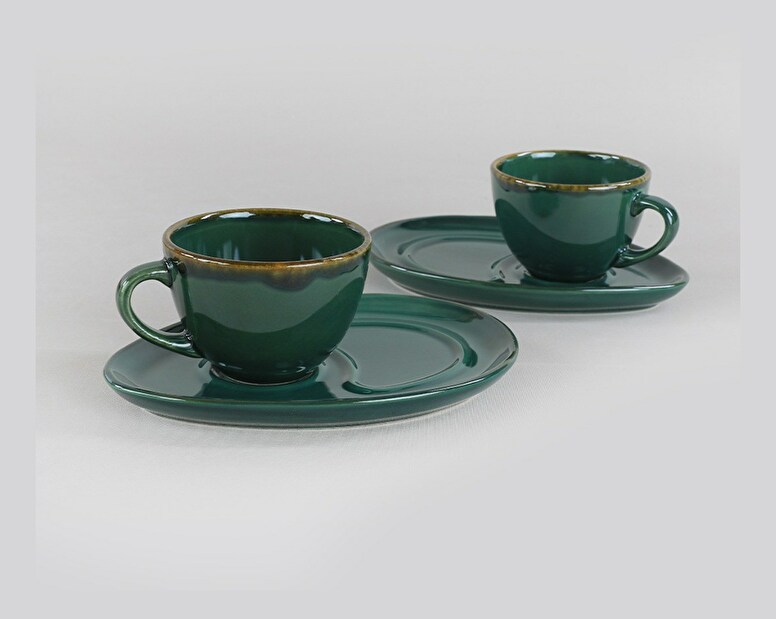 Set cești cafea (4 buc.) Shery (verde)