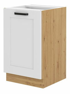 Alsó konyhaszekrény a mosogatóhoz Lucid 50 ZL 1F BB (artisan tölgy + fehér)