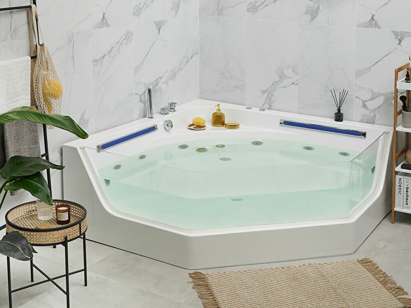 Jacuzzi s mlaznicama Cooper (bijela) (s LED rasvjetom)