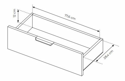 Komoda Tallin 138 (hrast artisan + antracit)