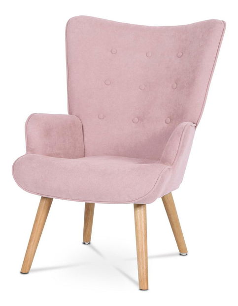 Fotoliu cu suport picioare Avanzabamos (roz)