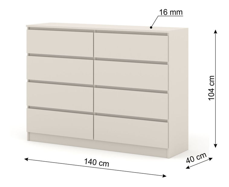 Komoda Maya S8 (kašmir)