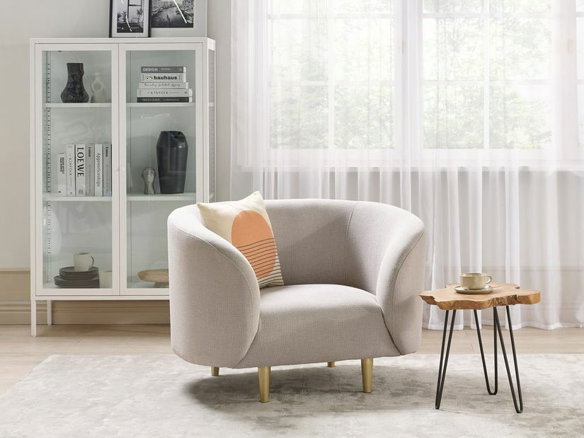 Garnitura za sjedenje 2+1 Leon (bež + zlatna)