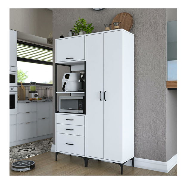 Dulap cu rafturi Jenaretta 142 (alb)