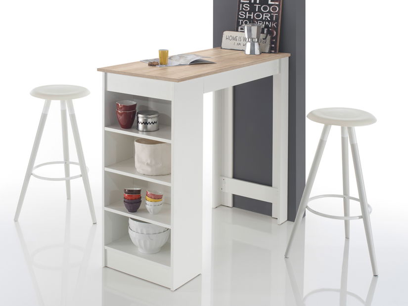 Barski stol Matioso 1 (hrast sonoma + bijela) *Outlet moguća oštećenja