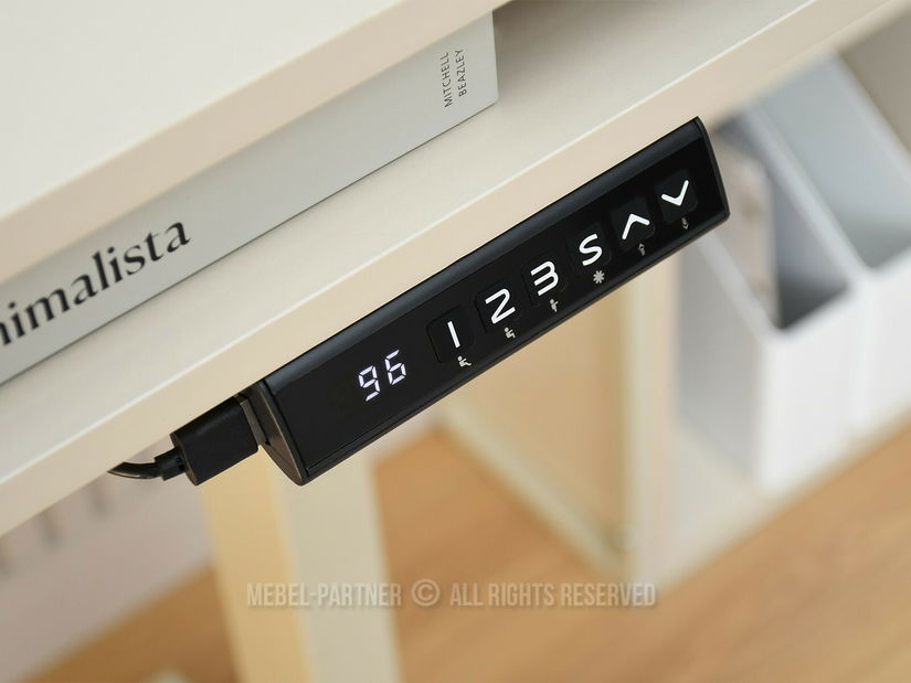 Masă PC cu înălțime reglabilă Occott 100 (crem)