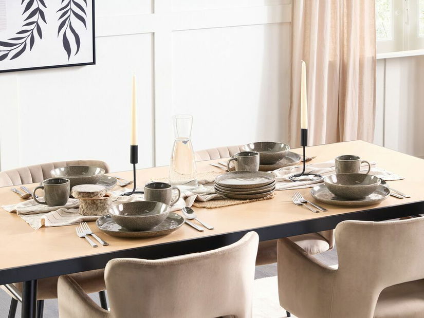 Súprava riadu 16 ks Cortland (sivá)