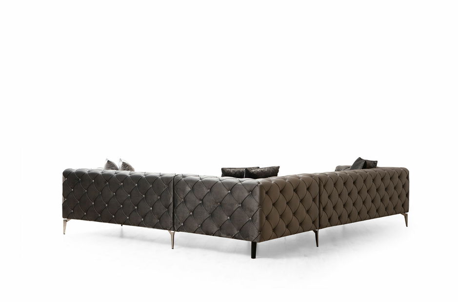 Kutna garnitura Collo (antracit) (L)