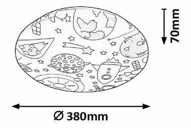 Mennyezeti lámpa Hanka 3417 (sokszínű)