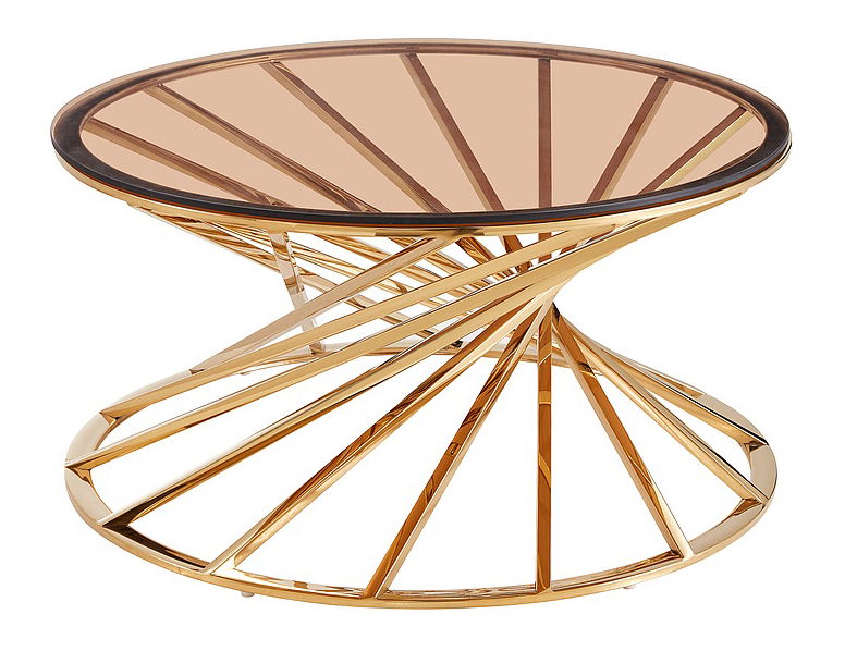 Stolić za kavu Ottery (jantar + zlatna)