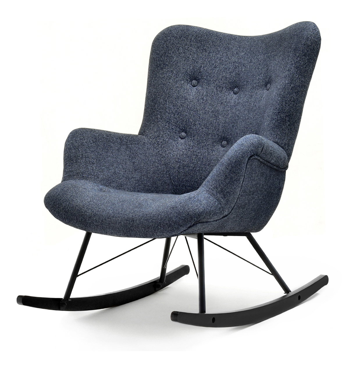 Relaxačné kreslo Laurentino (sivá + čierna)