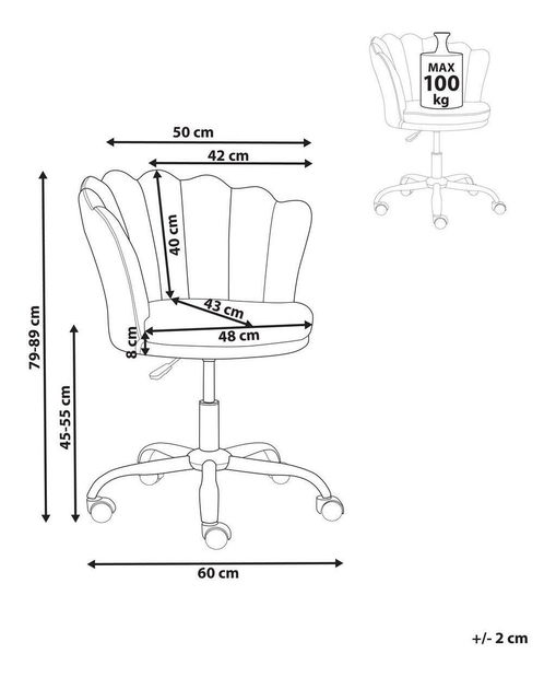 Irodai szék Pioneir (kék)