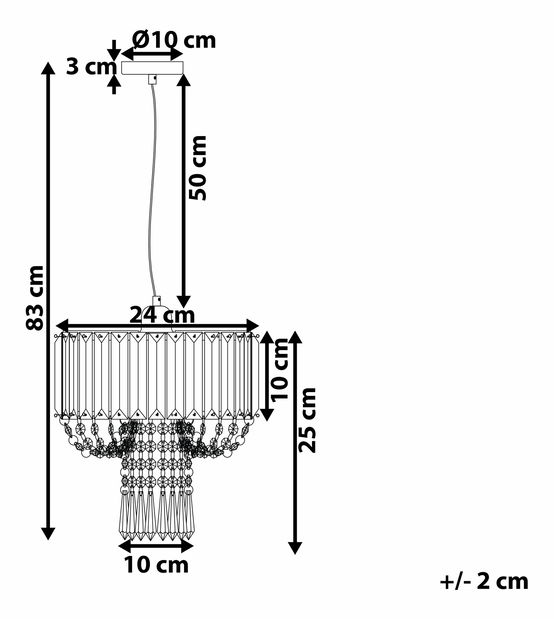 Lustră Abilene (gri deschis)