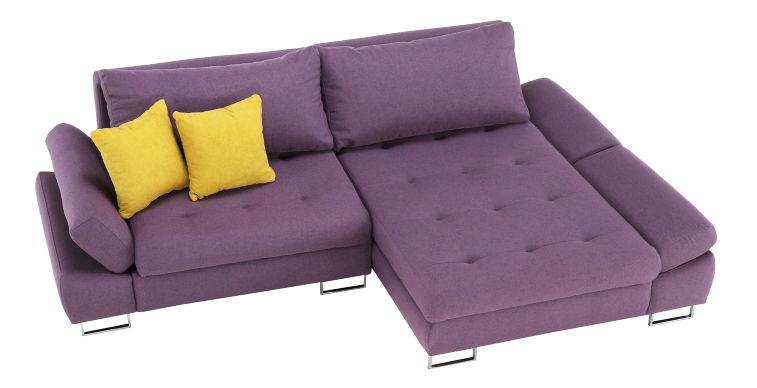 Rohová sedačka Grena (fialová + horčicová) (P)