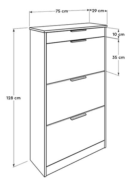 Pantofar Tosina 7 (alb diamant) 