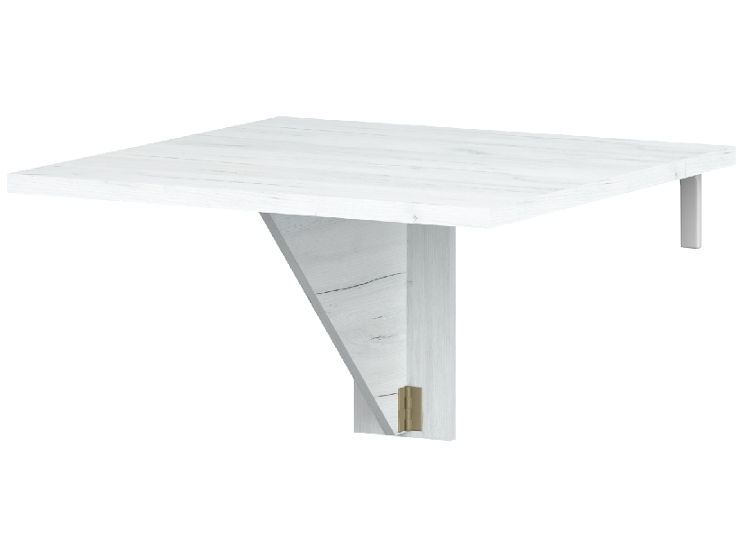 Blagovaonski stol na razvlačenje Elston 7 (craft bijeli) (za 2 osobe)