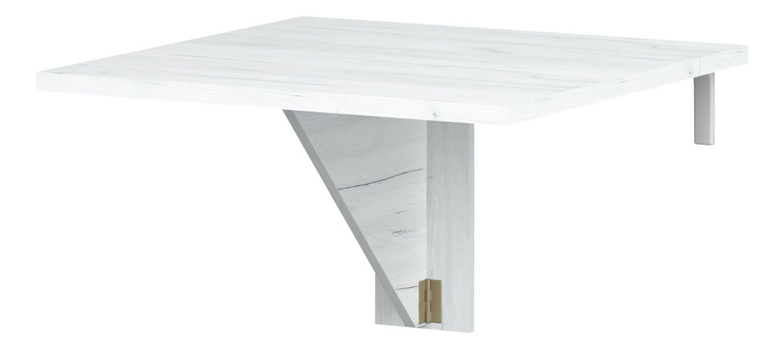 Masă de sufragerie extensibilă Elston 7 (craft alb) (pentru 2 persoane)