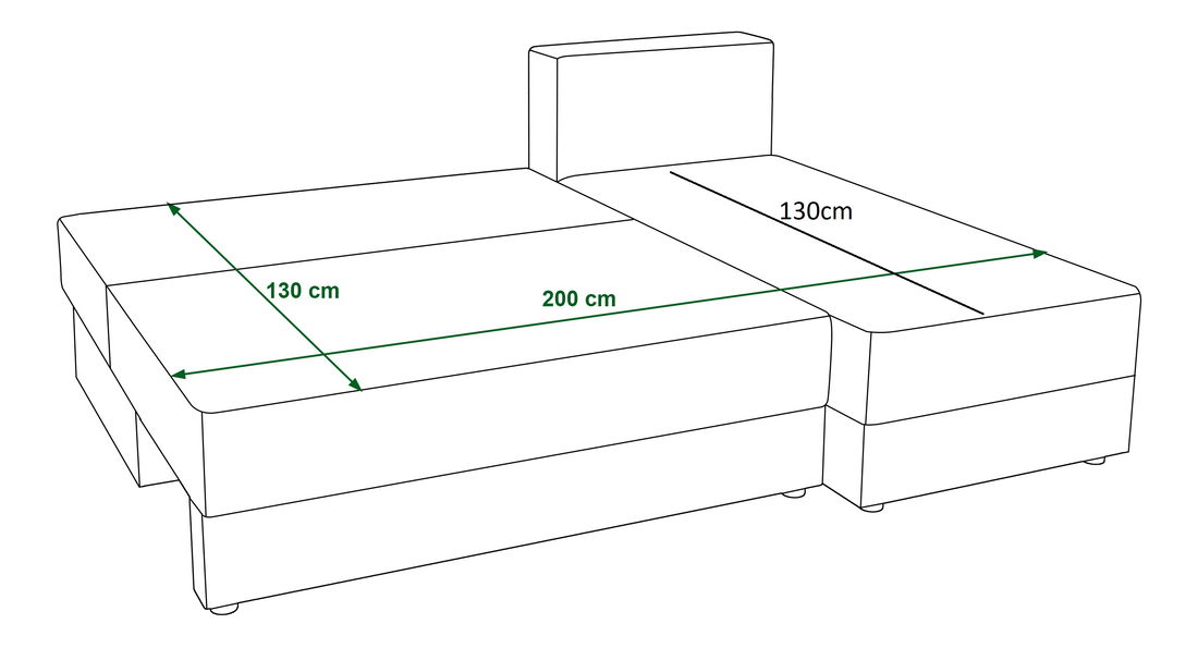 Kutna garnitura Radiant L1 (bež + krem) (D)