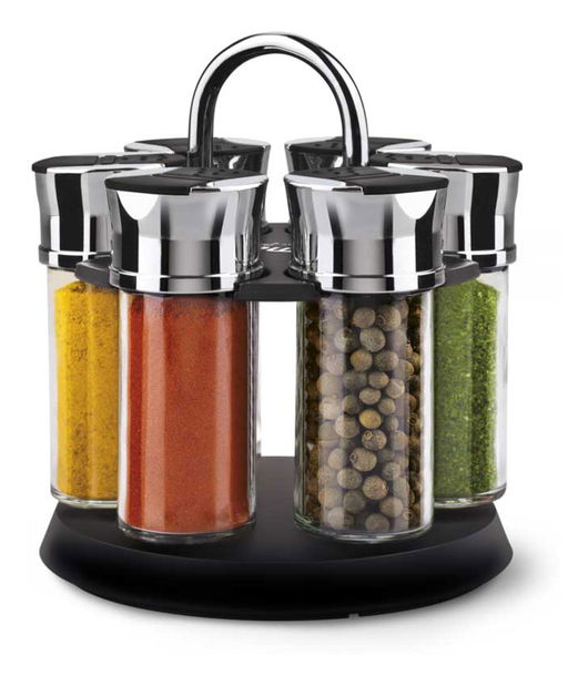 Fűszertartó szett Lamart Spice (fekete) (6 db.)