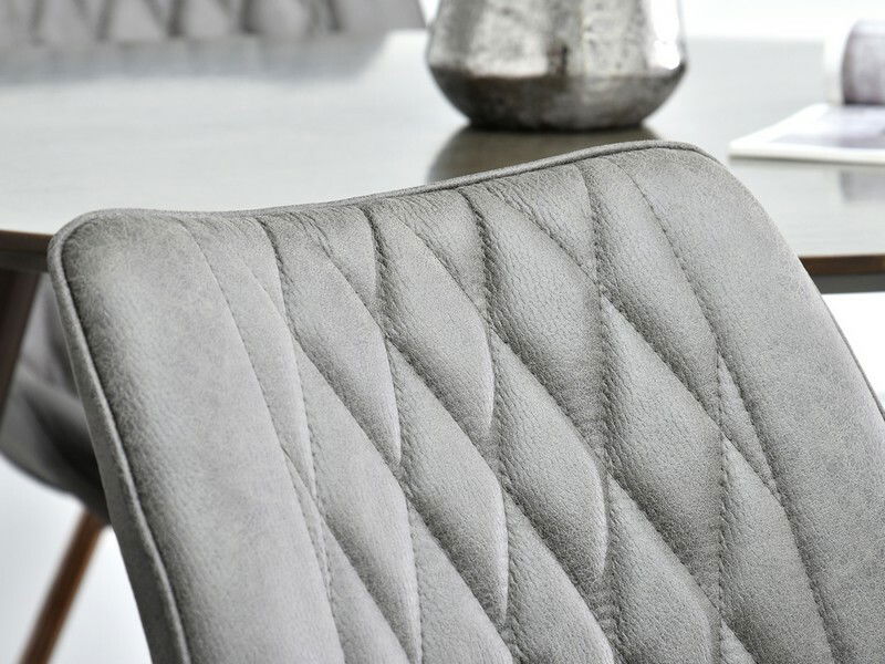 Stolička Aron (sivá + medená)