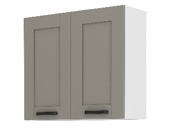 Gornji kuhinjski ormarić Lucid 80 G 72 2F (claygrey + bijela)