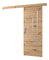 Uși culisante 90 cm Sharlene Y (stejar artisan + stejar artisan + argintiu)