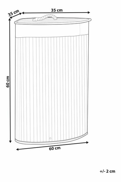 Kôš na bielizeň Matza (svetlé drevo)