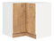 Sarok alsó konyhaszekrény Sylrona 89 x 89 DN 1F BB (tölgy lefkas+ fehér)