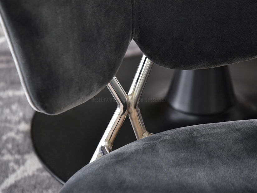 Stolička Wrangler (grafit + chrómová)