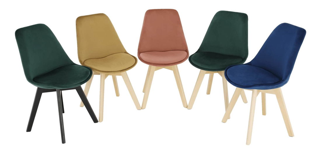 Scaun de sufragerie Blanche (muștar + fag)