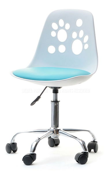 Dječja stolica Footy (plava + krom)