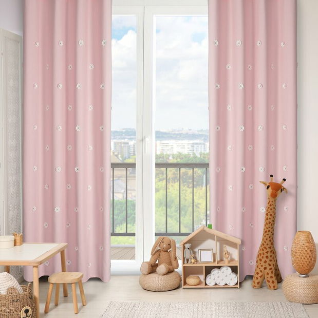 Függöny 140x250 cm Elssa (rózsaszín)