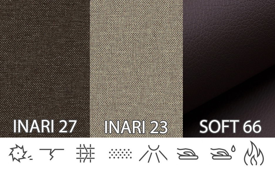 Rohová sedačka Virgo (svetlohnedá + hnedá) (P)