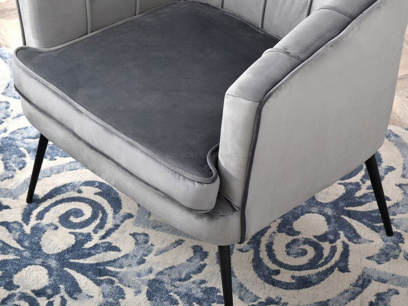 Fotoliu Etimee F (gri + negru)