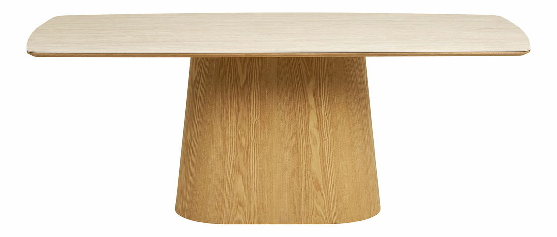 Jedálenský stôl Nealina 3 (prírodná + kamenná)