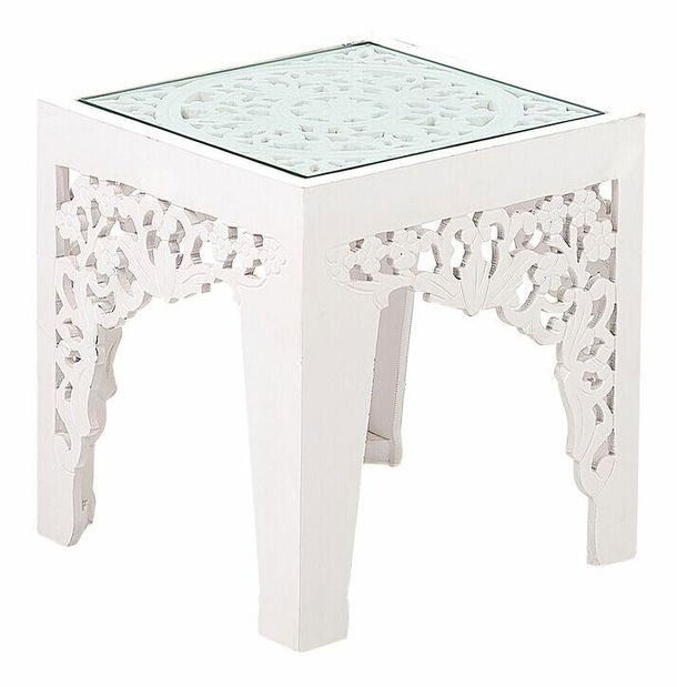 Set 2 konferenčných stolíkov Alfild (biela)