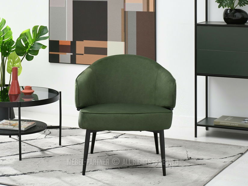 Fotelja Alfredo (zelena + crna)