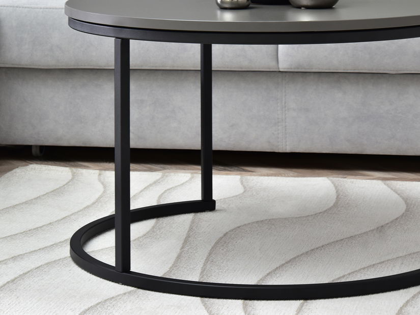 Konferenčný stolík XL Novedosa (grafitová + čierna)