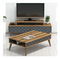 Set mobilier living Clementine (nuc + gri albastru)
