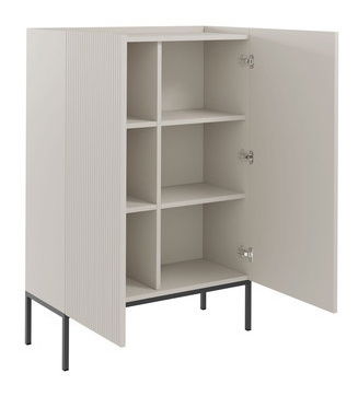 Comodă Zloriana 2D (stejar artisan + negru)