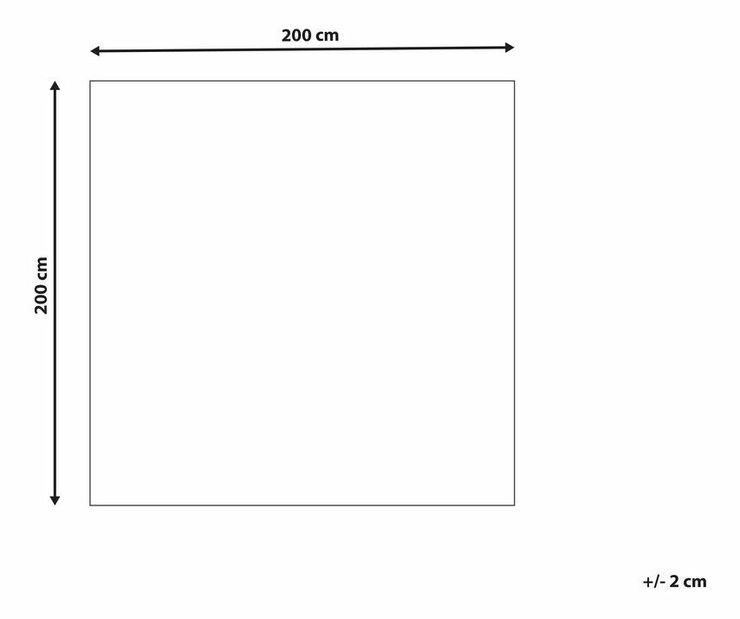 Koberec 200x200 cm Damte (svetlobéžová)