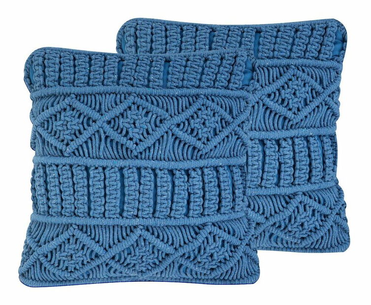 Sada 2 ozdobných vankúšov 45 x 45 cm Kardi (viacfarebná)