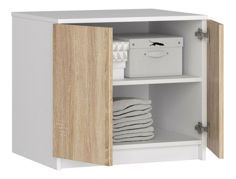 Nadstavba na skriňu Sashka II (biela + dub sonoma)